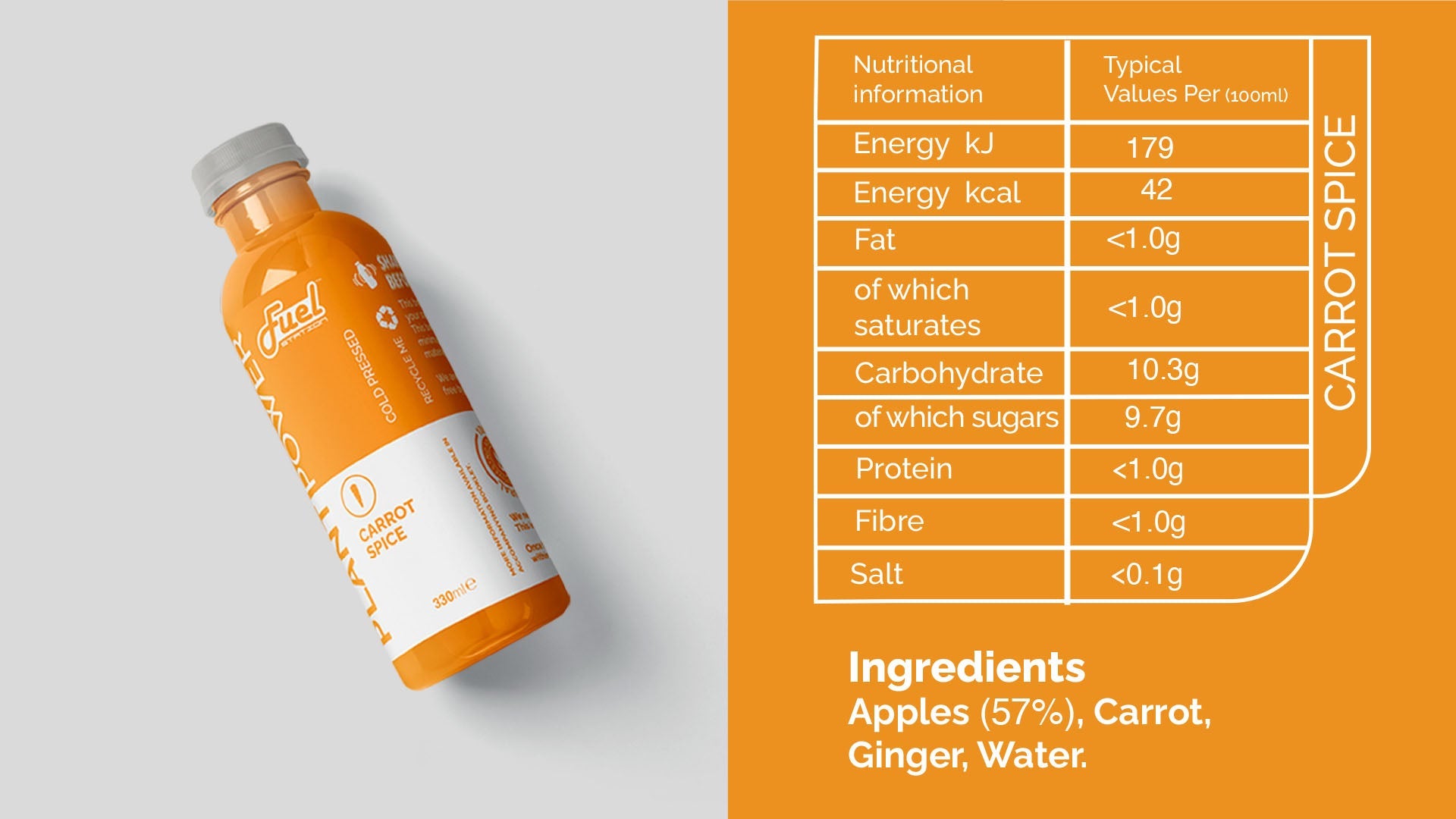 Carrot Spice 330ml Juice