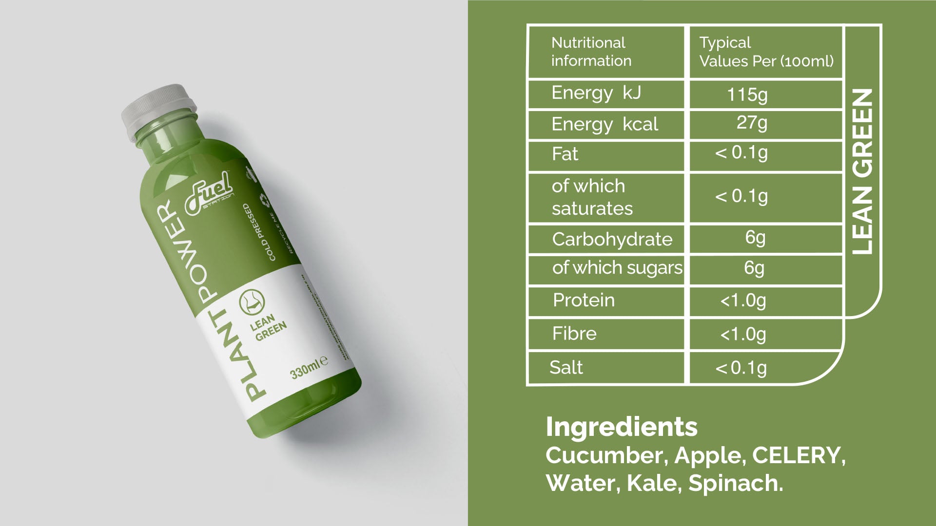 Lean Green 330ml Juice